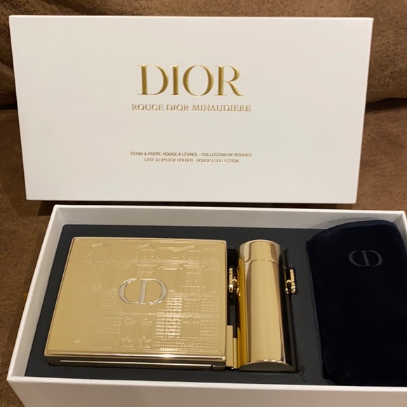 Clutch Dior Rouge Lipstick Set 2021 Dior Three Travel Set Luggage